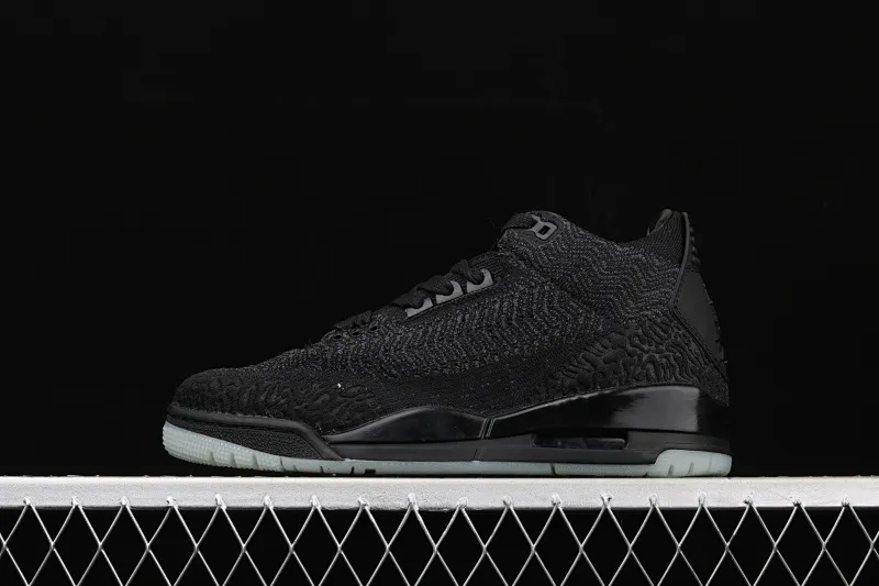 All categories Air Jordan Jordan series basketball shoes Air Jordan 3 Air Jordan 3 Flyknit AJ3 Joe 3 woven all black AQ1005-001